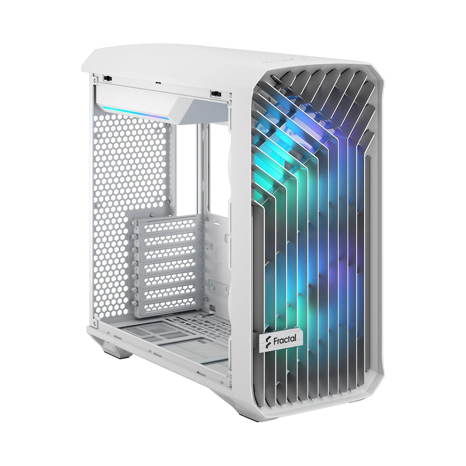 FRACTAL CASE MID TOWER TORRENT COMPACT RGB WHITE TG LIGHT TINT - OVERCLOCK Computer
