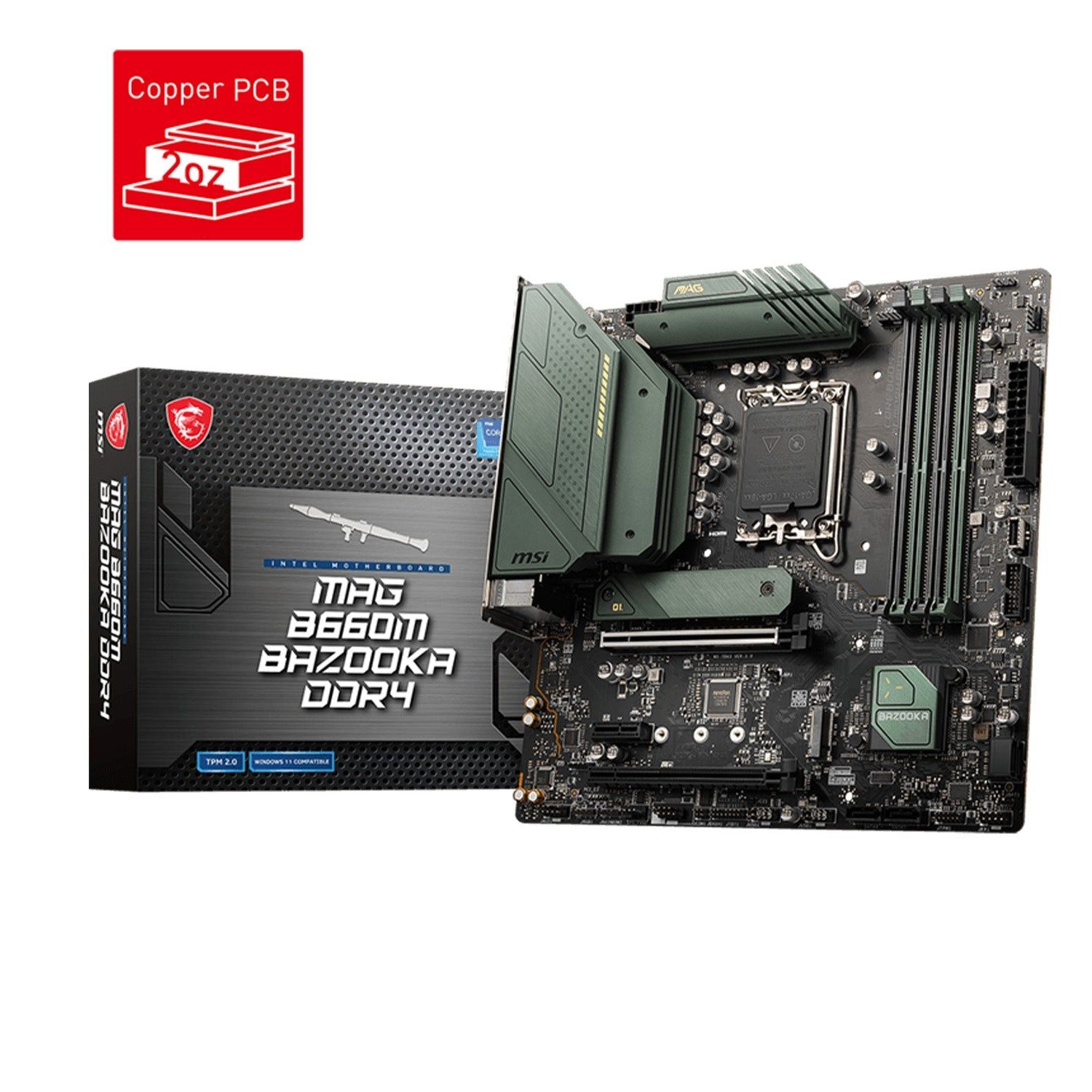 MSI MAG B660M BAZOOKA DDR4 M.ATX 1700 - OVERCLOCK Computer