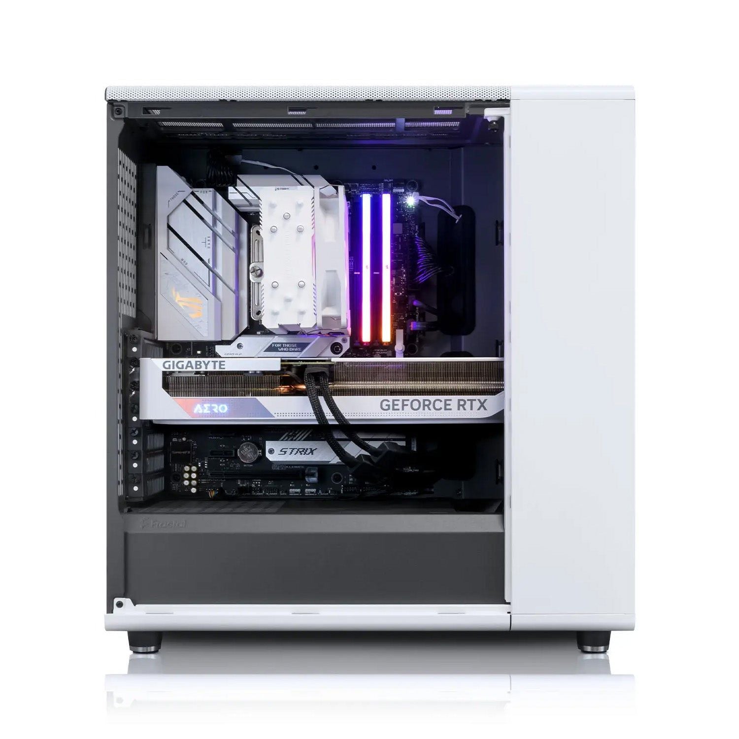 OVERCLOCK North 7 White Edition - PC Gaming AMD Ryzen 5 7600x, 32gb ddr5 4800mhz, 1tb, Nvidia RTX 4070 12g gddr6x, Win 11 Pro - OVERCLOCK Computer