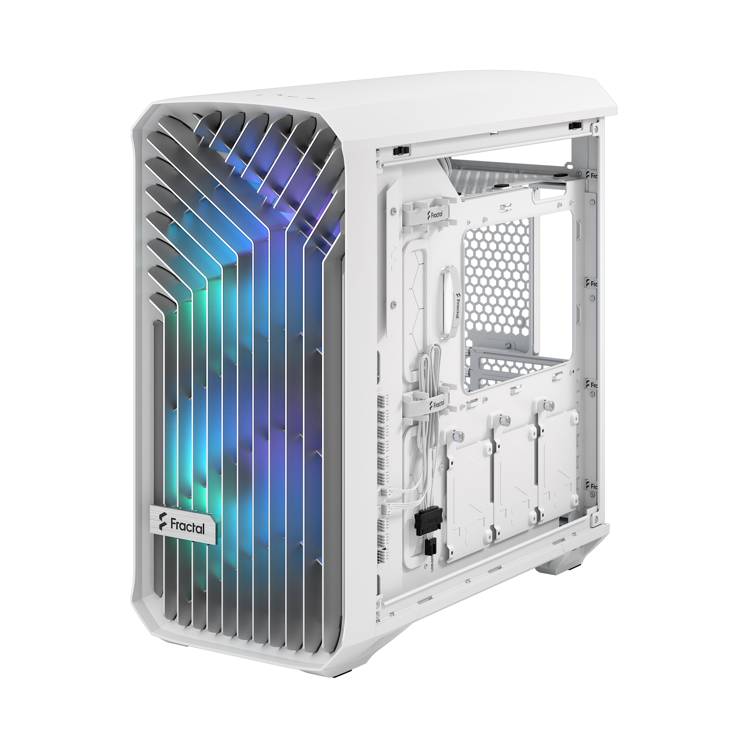 BOÎTIER FRACTAL MID TOWER TORRENT COMPACT RGB BLANC TAILLE TEINTE CLAIRE