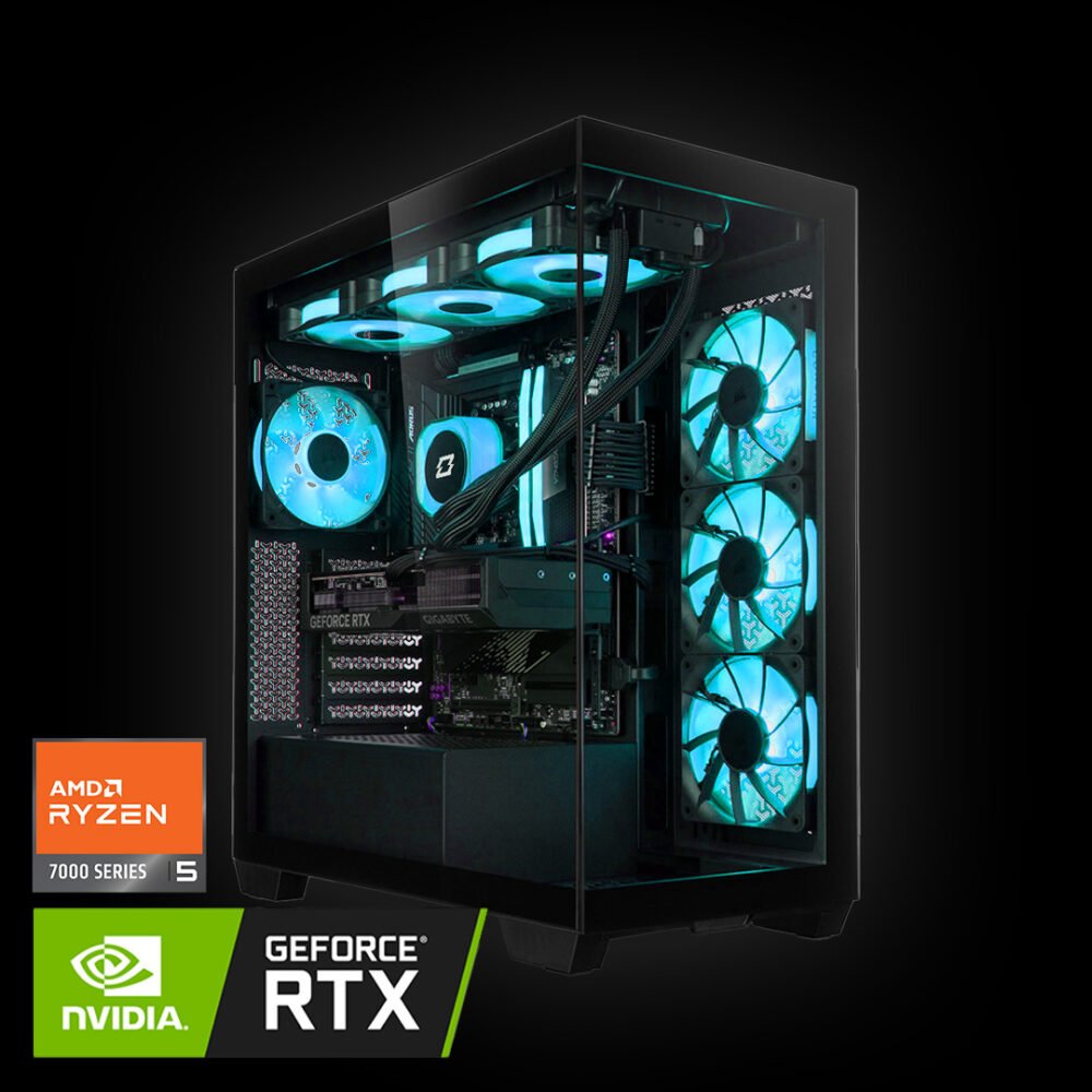 OVERCLOCK AeroCore - PC Gaming AMD Ryzen 5 7600X, 16gb ddr5 5200mhz, 1tb, RTX 5070 12GB GDDR7, Win 11 Pro