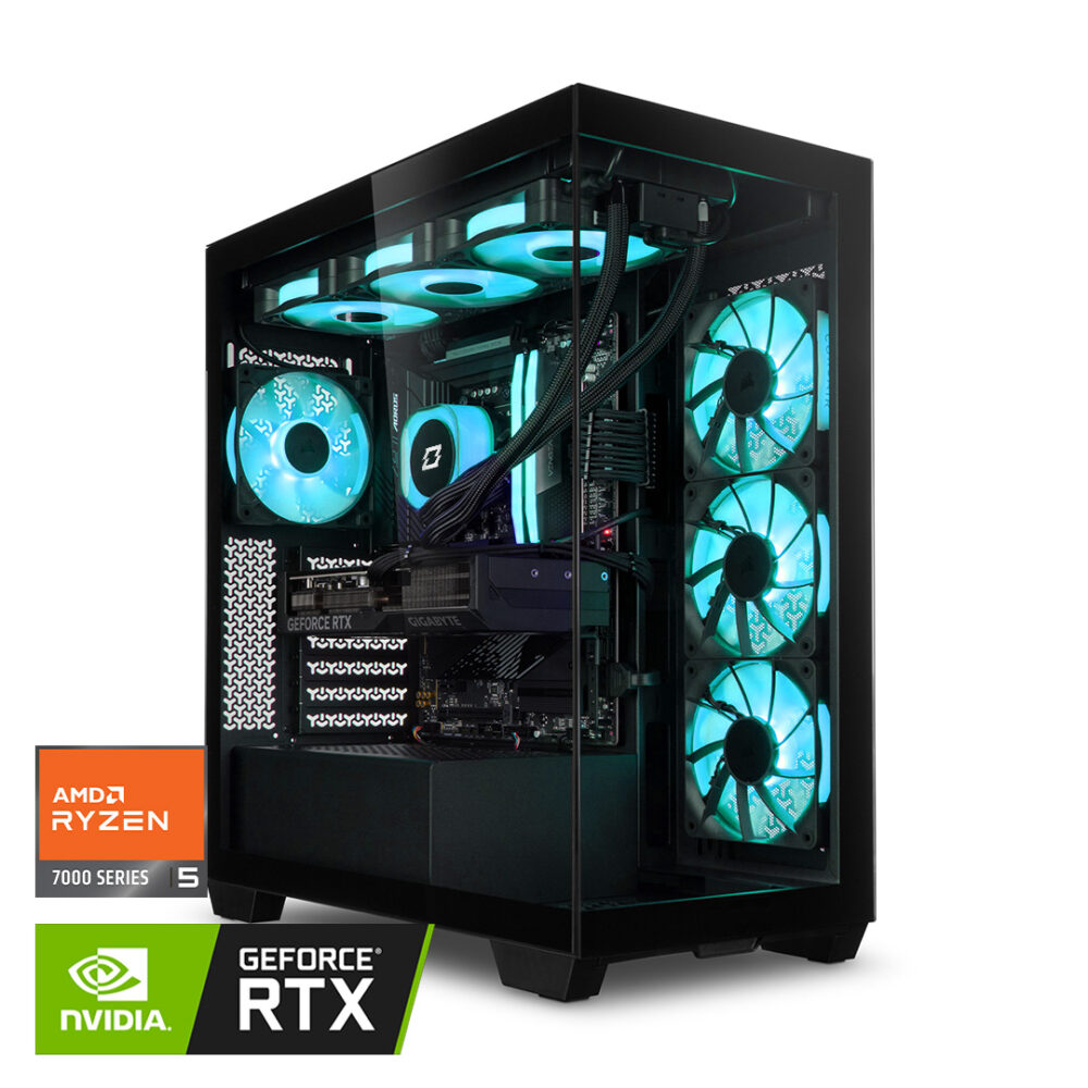 OVERCLOCK AeroCore - PC Gaming AMD Ryzen 5 7600X, 16gb ddr5 5200mhz, 1tb, RTX 4070 12GB GDDR6X, Win 11 Pro