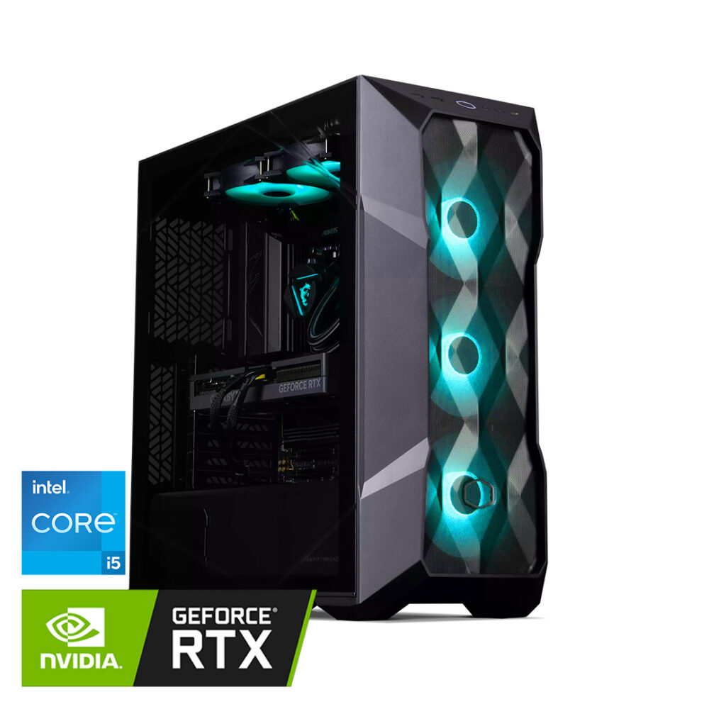 OVERCLOCK Vortex - PC Gaming Intel Core i5 12400F, 16gb ddr5 5200mhz, 1tb, RTX 3050 6GB GDDR5, Win 11 Pro