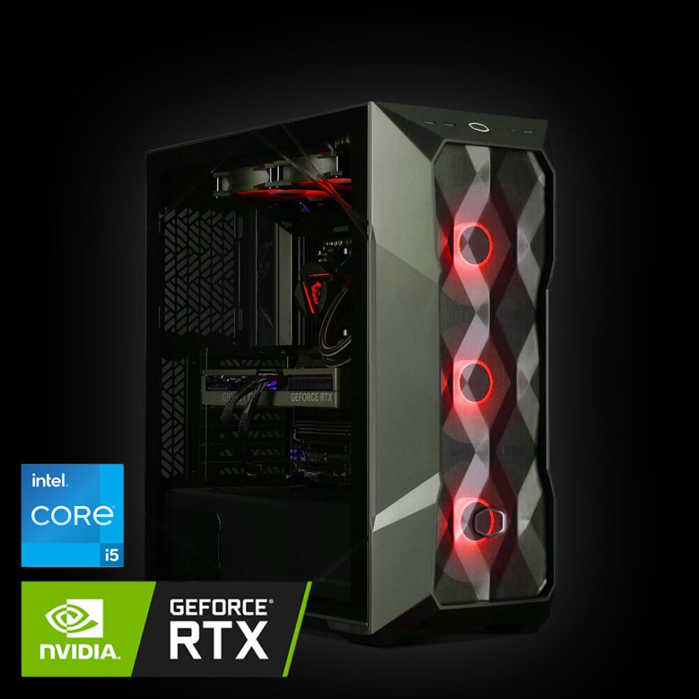 OVERCLOCK Vortex - PC Gaming Intel Core i5 12400F, 16gb ddr5 5200mhz, 1tb, RTX 5060 8GB GDDR7, Win 11 Pro