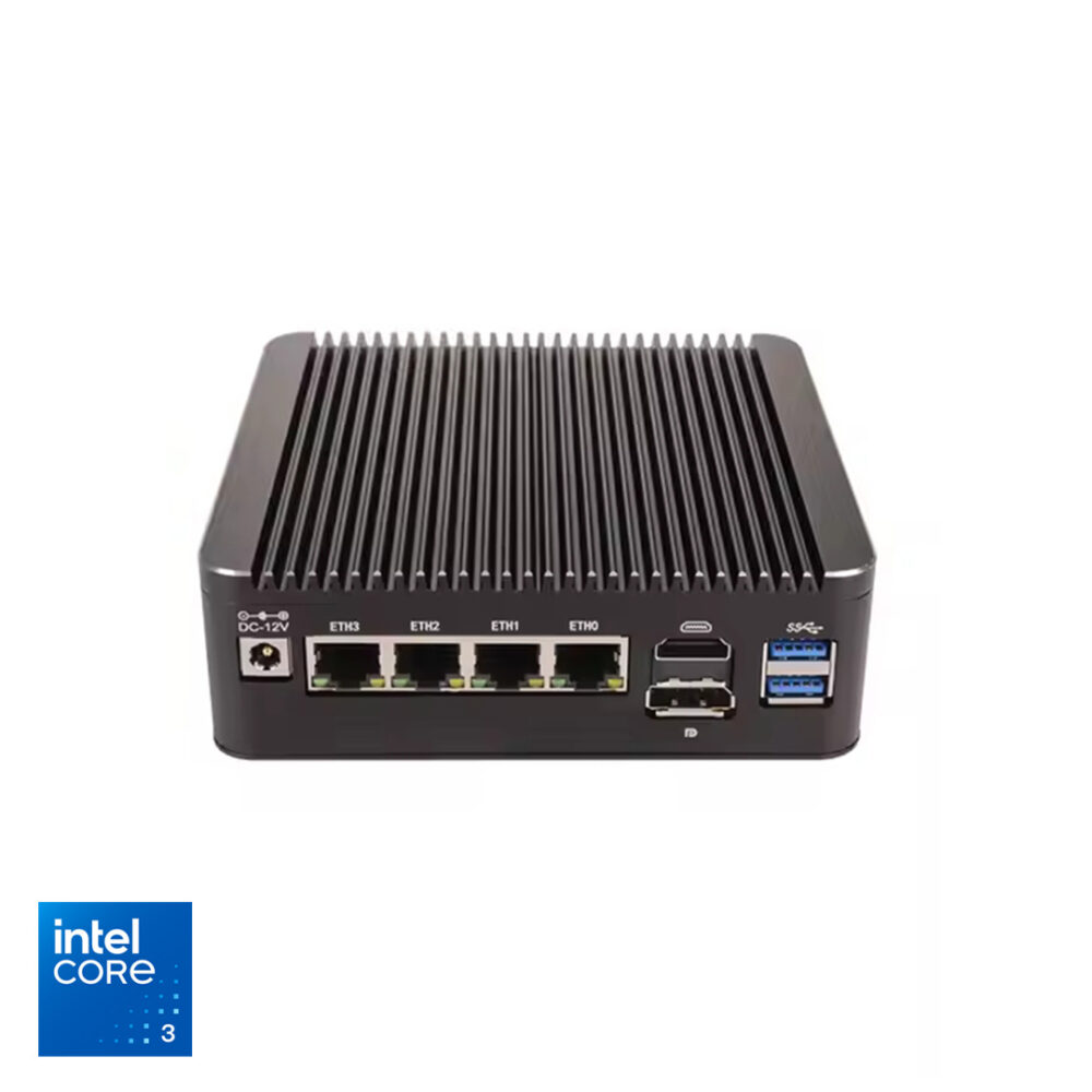 OVERCLOCK Industrial PRO+ - Mini Industrial PC Ultra Small Intel Core i3-N305, ddr4 RAM, Wifi, Bluetooth, Rj45 2.5 Gigabit Ethernet Portx4