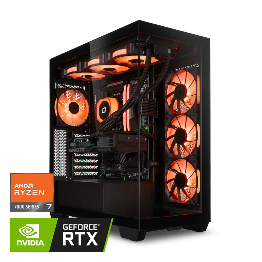 OVERCLOCK AeroCore – PC Gaming AMD Ryzen 7 7800X3D, 32gb ddr5 6000mhz, 1tb, RTX 4070 SUPER 12GB GDDR6X, Win 11 Pro