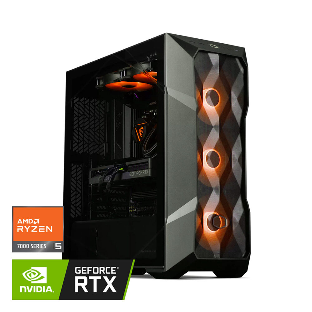 OVERCLOCK Vortex – PC Gaming AMD Ryzen 5 7600, 32gb ddr5 6000mhz, 1tb, RTX 4070 SUPER 12GB GDDR6X, Windows 11 Pro