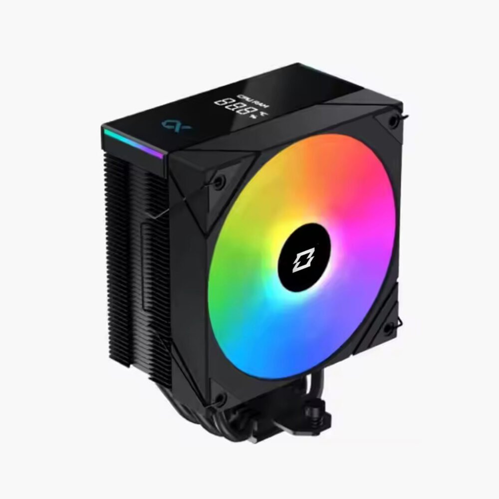 OVERCLOCK Cyberfrost Air, 4 Heatpipes, RGB, LCD Monitor, 120mm Fan
