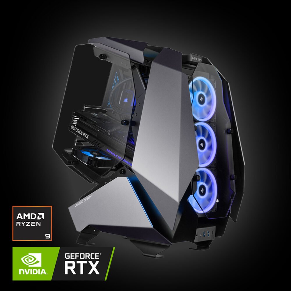OVERCLOCK Cyberstation – PC Gaming AMD Ryzen 7 9800X3D, 32gb ddr5 6000mhz, 1tb, RTX 5070 Ti 16GB GDDR6, Windows 11 Pro