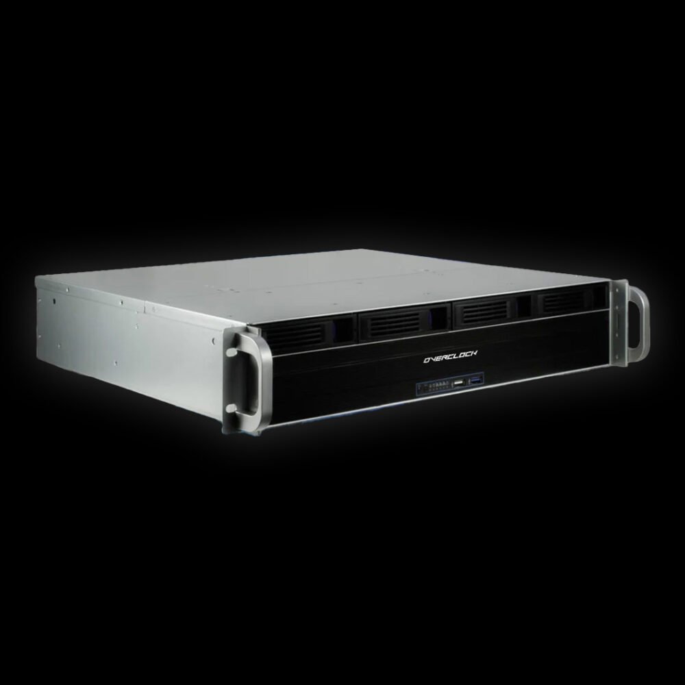 OVERCLOCK Coregrid SE - 2U Enterprise Server with AMD Ryzen 5/7/9, Up To 192GB DDR5, 2.5 Gigabit, Up To 4 Sata III